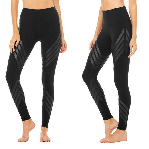ALO Yoga Pants - Alo Yoga l High Waist Airbrush Legging Black Tryst